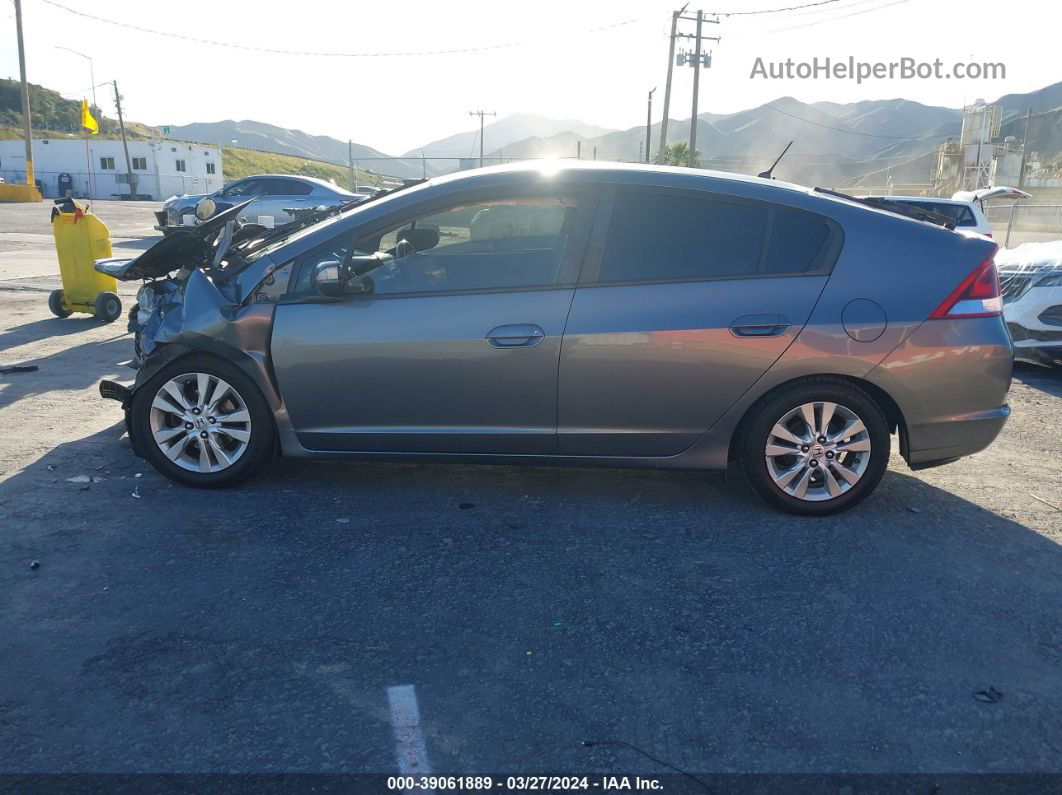 2012 Honda Insight Ex Gray vin: JHMZE2H72CS005133