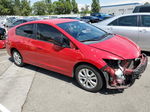 2012 Honda Insight Ex Red vin: JHMZE2H72CS005651