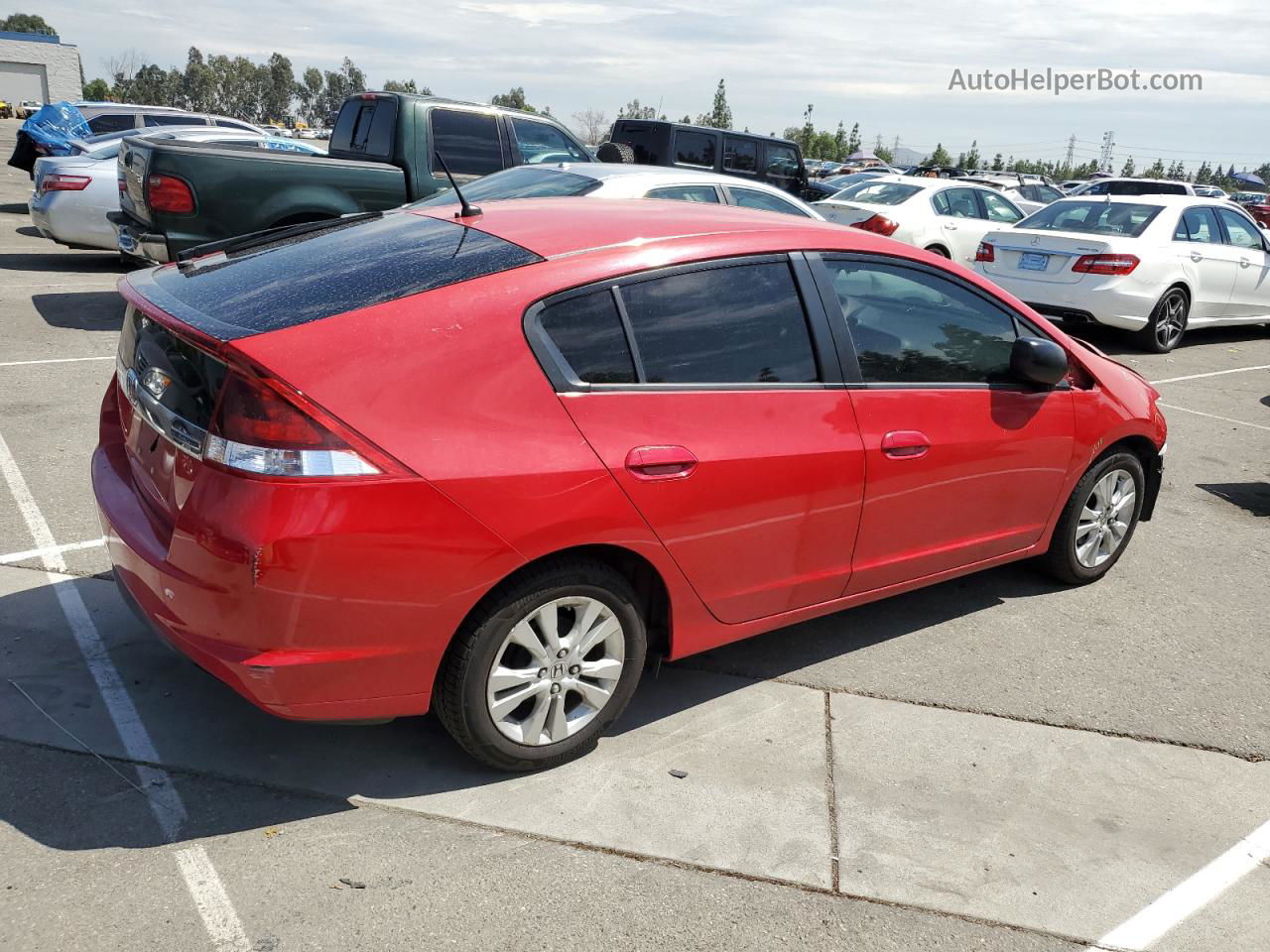 2012 Honda Insight Ex Red vin: JHMZE2H72CS005651