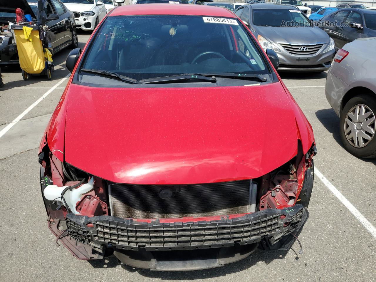 2012 Honda Insight Ex Red vin: JHMZE2H72CS005651