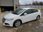 2012 Honda Insight Ex Белый vin: JHMZE2H73CS001060