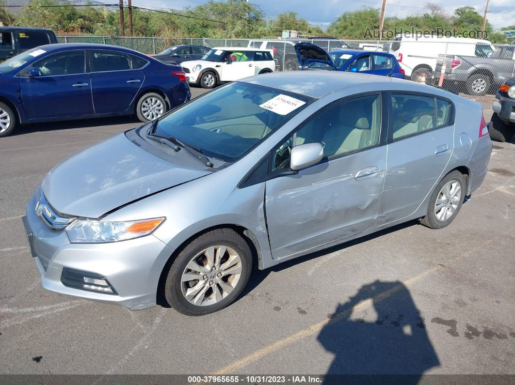 2012 Honda Insight Ex Silver vin: JHMZE2H73CS004427