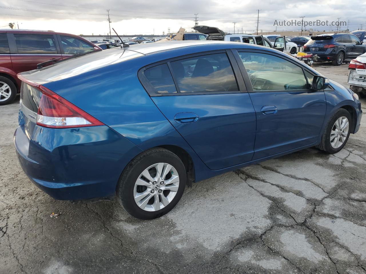 2012 Honda Insight Ex Blue vin: JHMZE2H74CS001858