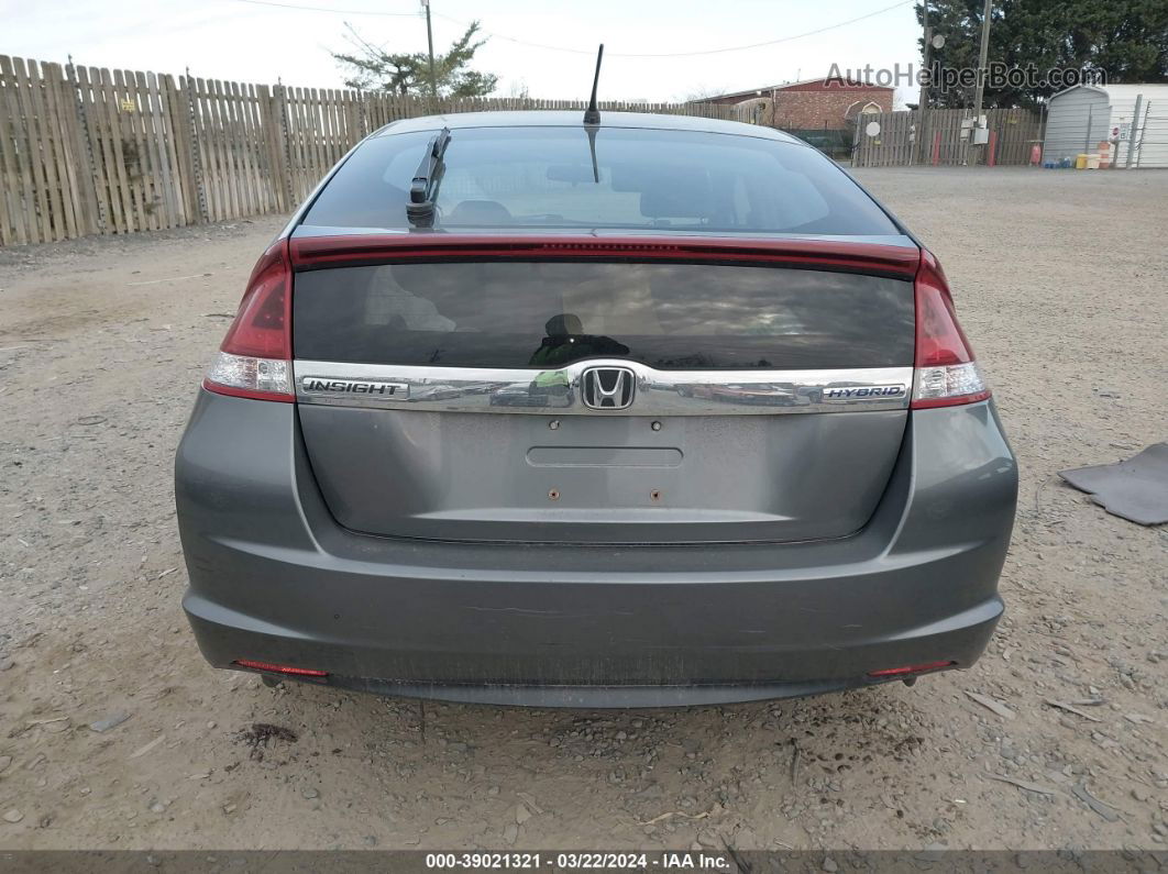 2012 Honda Insight Ex Gray vin: JHMZE2H74CS004596