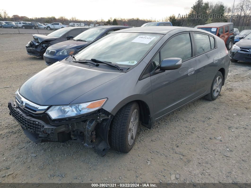 2012 Honda Insight Ex Gray vin: JHMZE2H74CS004596