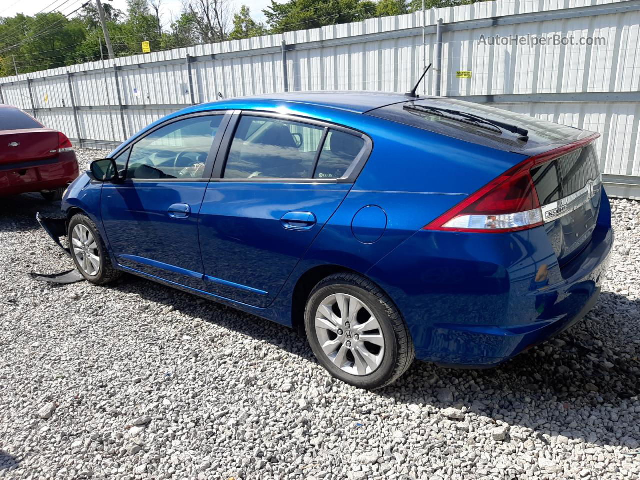 2012 Honda Insight Ex Синий vin: JHMZE2H74CS004761