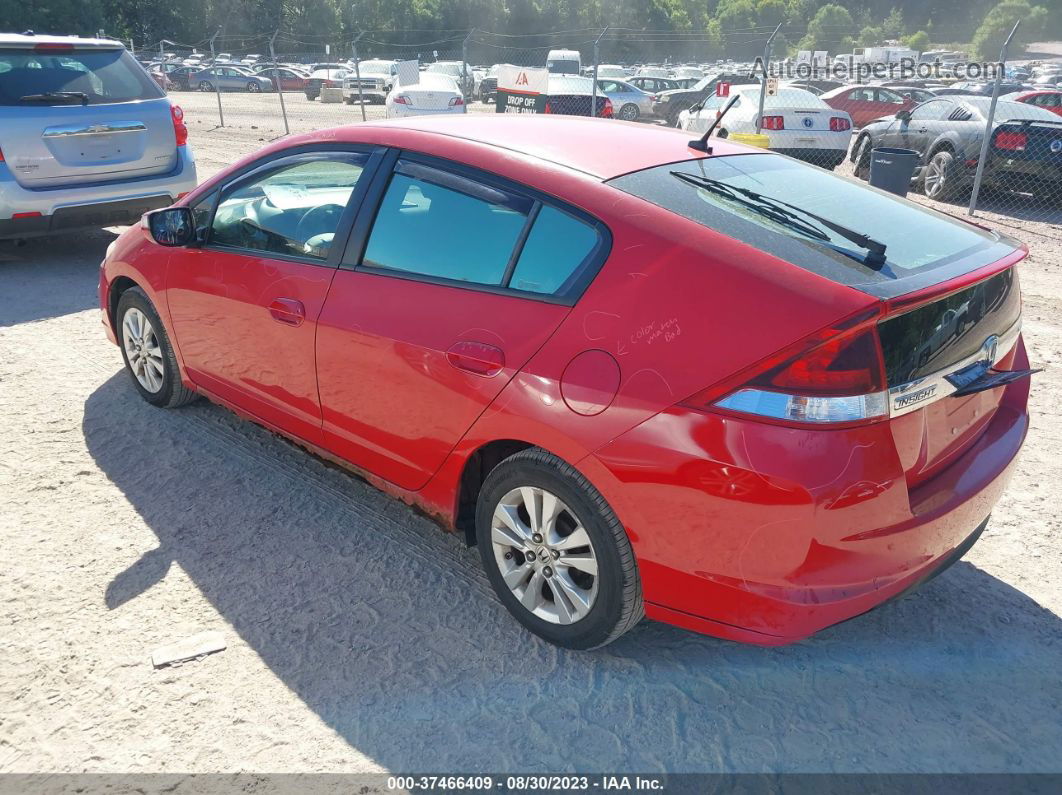 2012 Honda Insight Ex Красный vin: JHMZE2H75CS000184