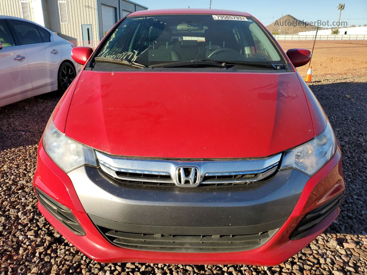 2012 Honda Insight Ex Red vin: JHMZE2H75CS001822