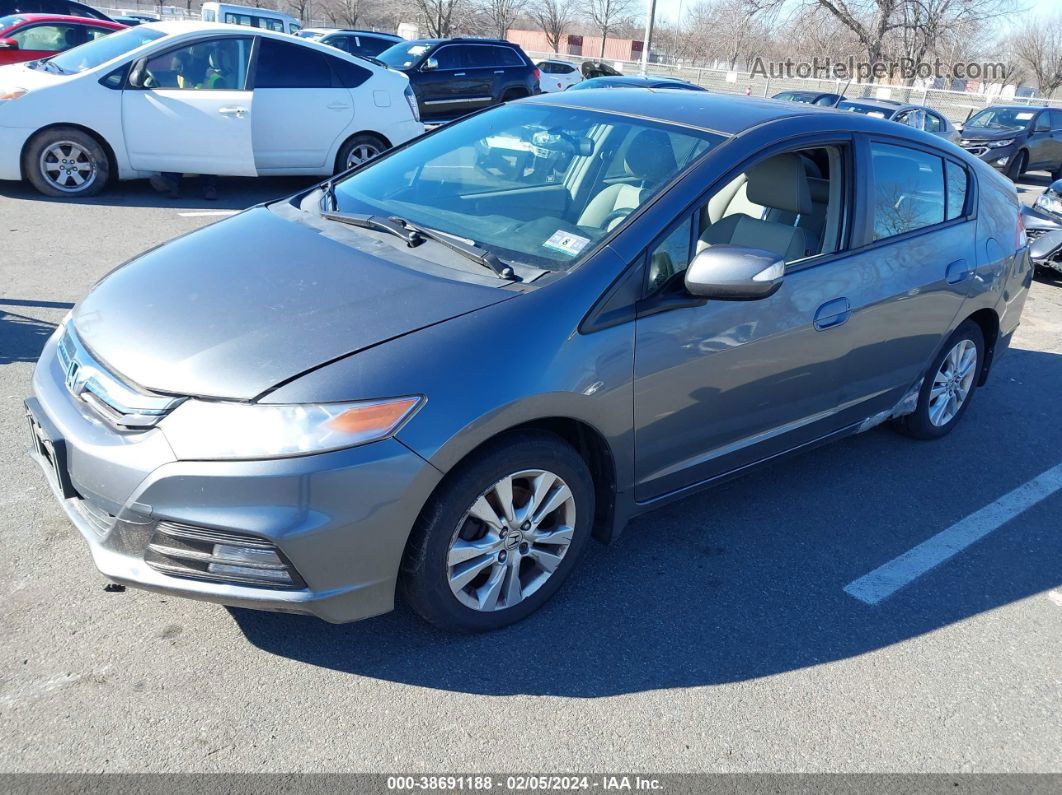 2012 Honda Insight Ex Gray vin: JHMZE2H75CS003814