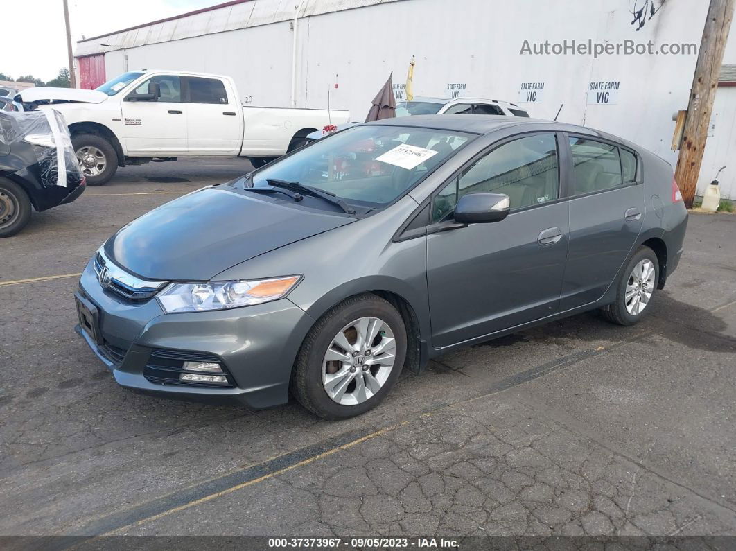 2012 Honda Insight Ex Серый vin: JHMZE2H75CS004736