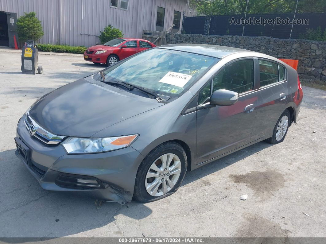 2012 Honda Insight Ex Gray vin: JHMZE2H76CS003546