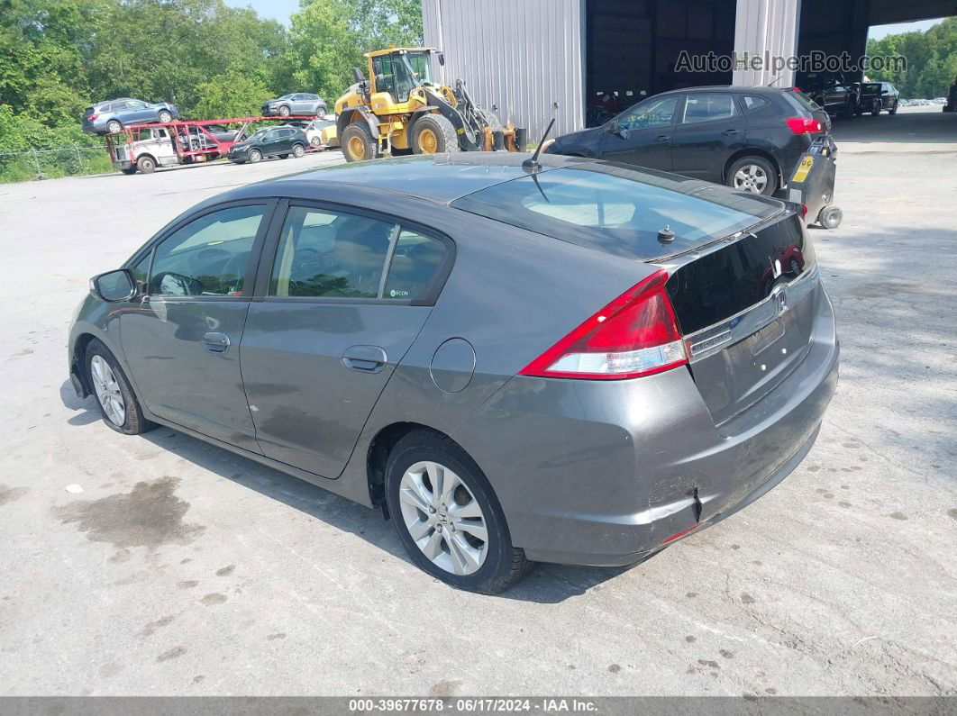 2012 Honda Insight Ex Gray vin: JHMZE2H76CS003546