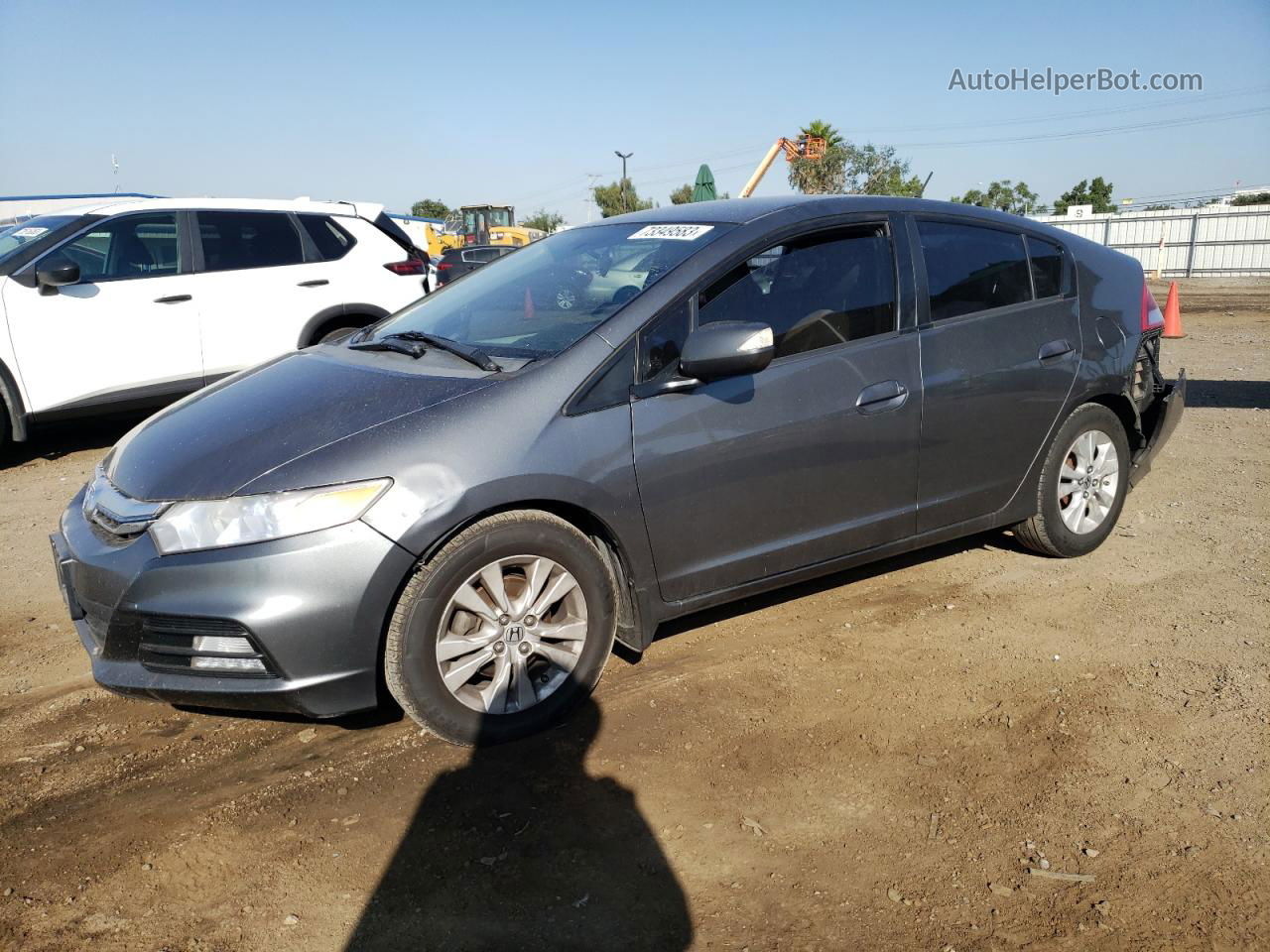 2012 Honda Insight Ex Серый vin: JHMZE2H76CS004745