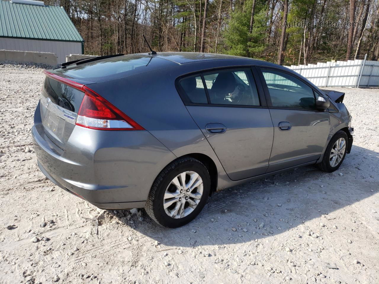 2012 Honda Insight Ex Gray vin: JHMZE2H76CS005619