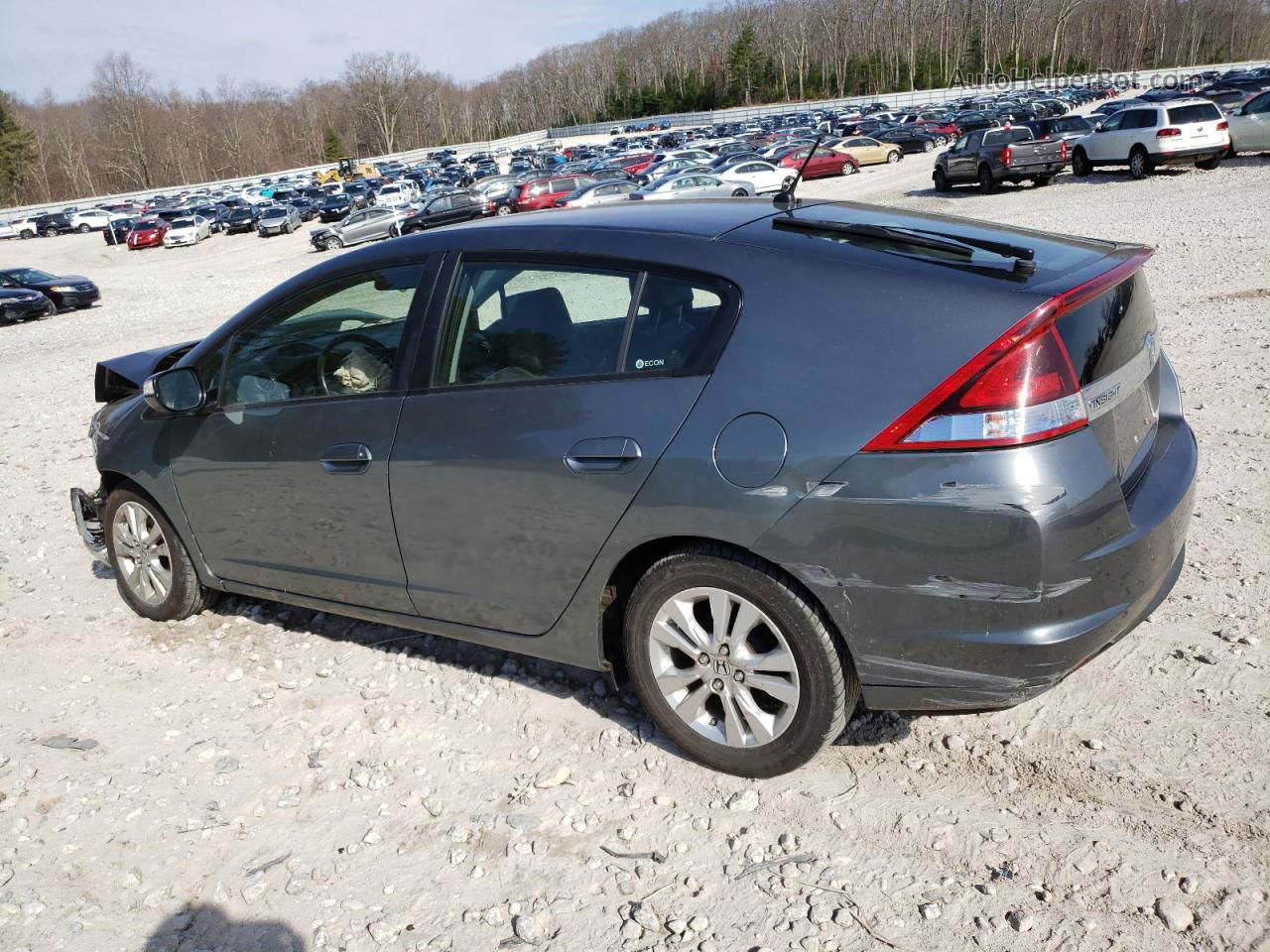 2012 Honda Insight Ex Gray vin: JHMZE2H76CS005619