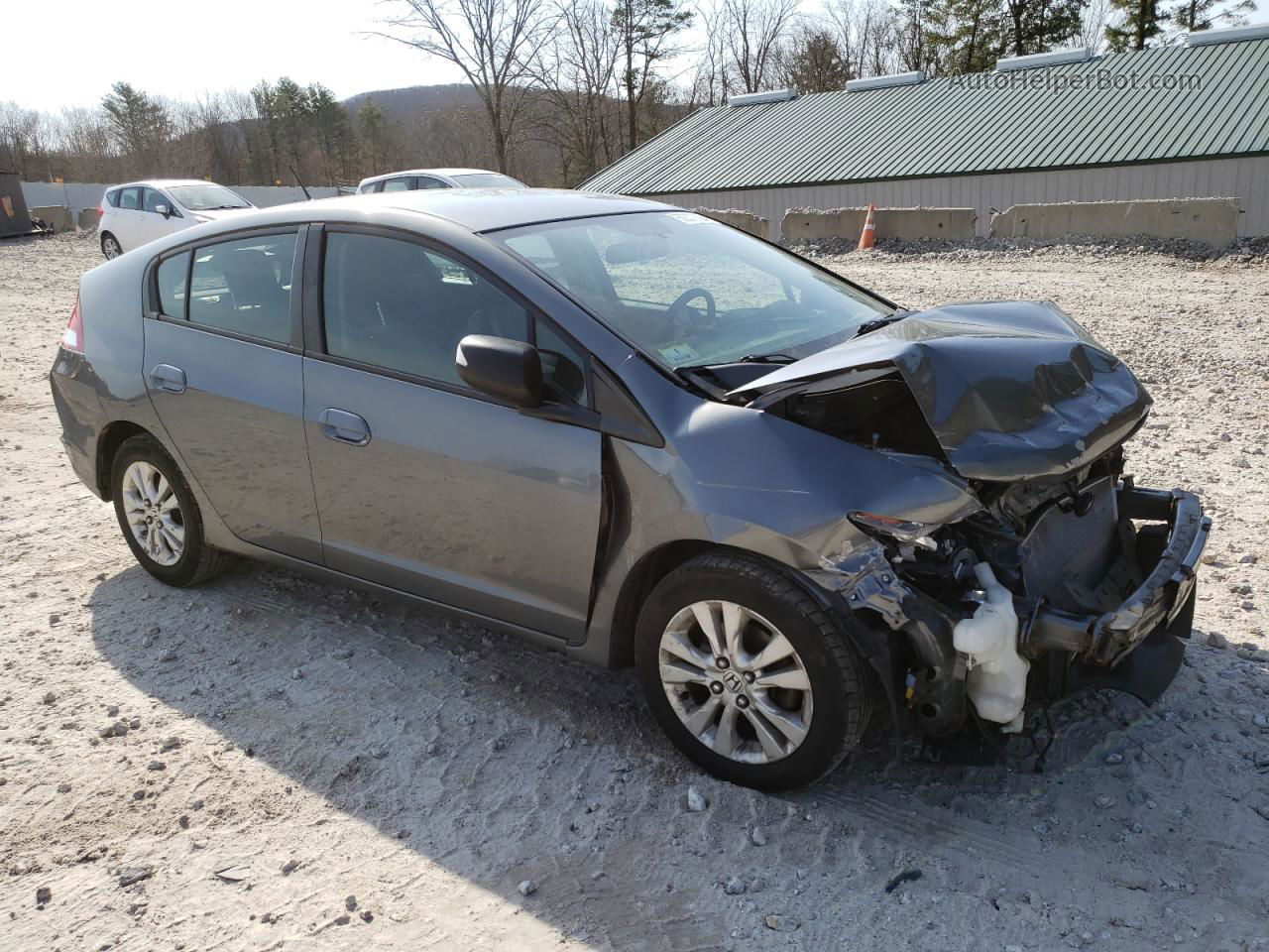 2012 Honda Insight Ex Gray vin: JHMZE2H76CS005619