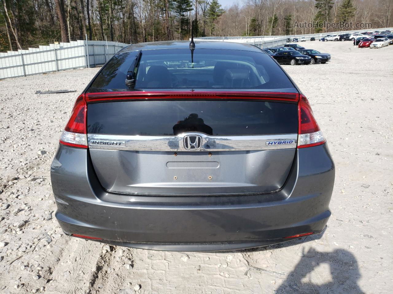 2012 Honda Insight Ex Gray vin: JHMZE2H76CS005619