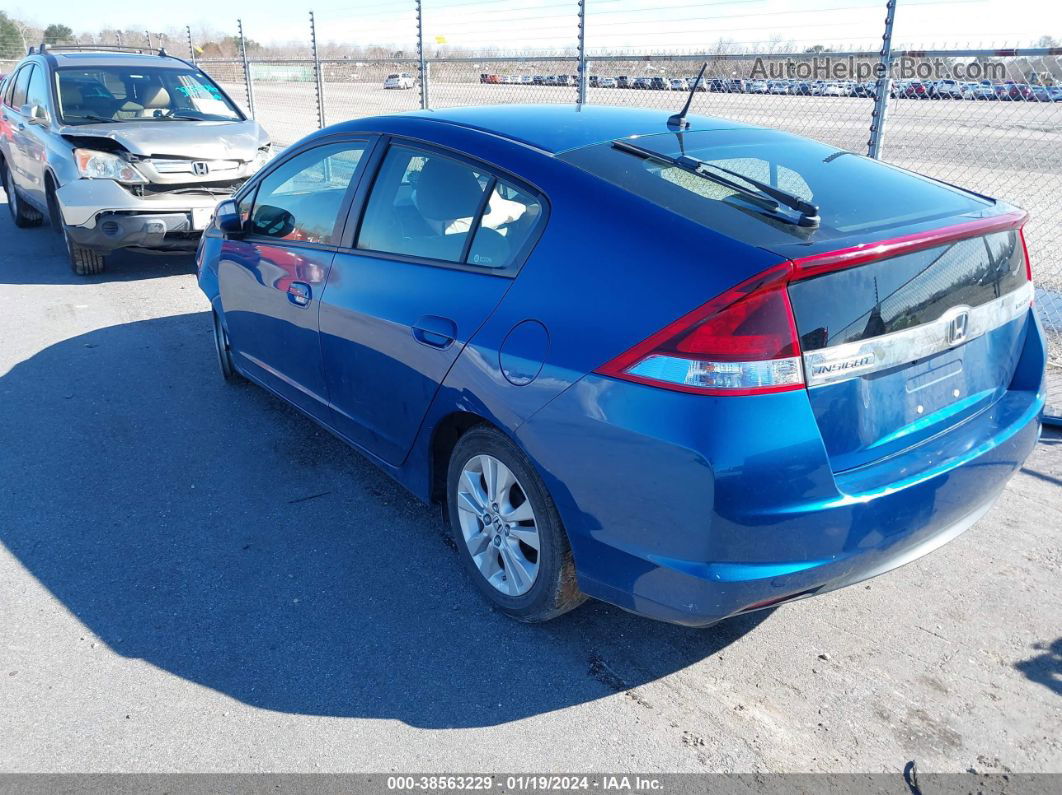 2012 Honda Insight Ex Blue vin: JHMZE2H77C8001109