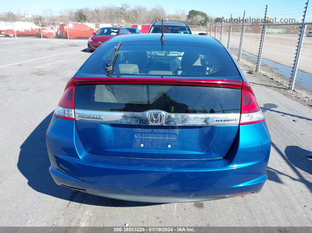 2012 Honda Insight Ex Blue vin: JHMZE2H77C8001109