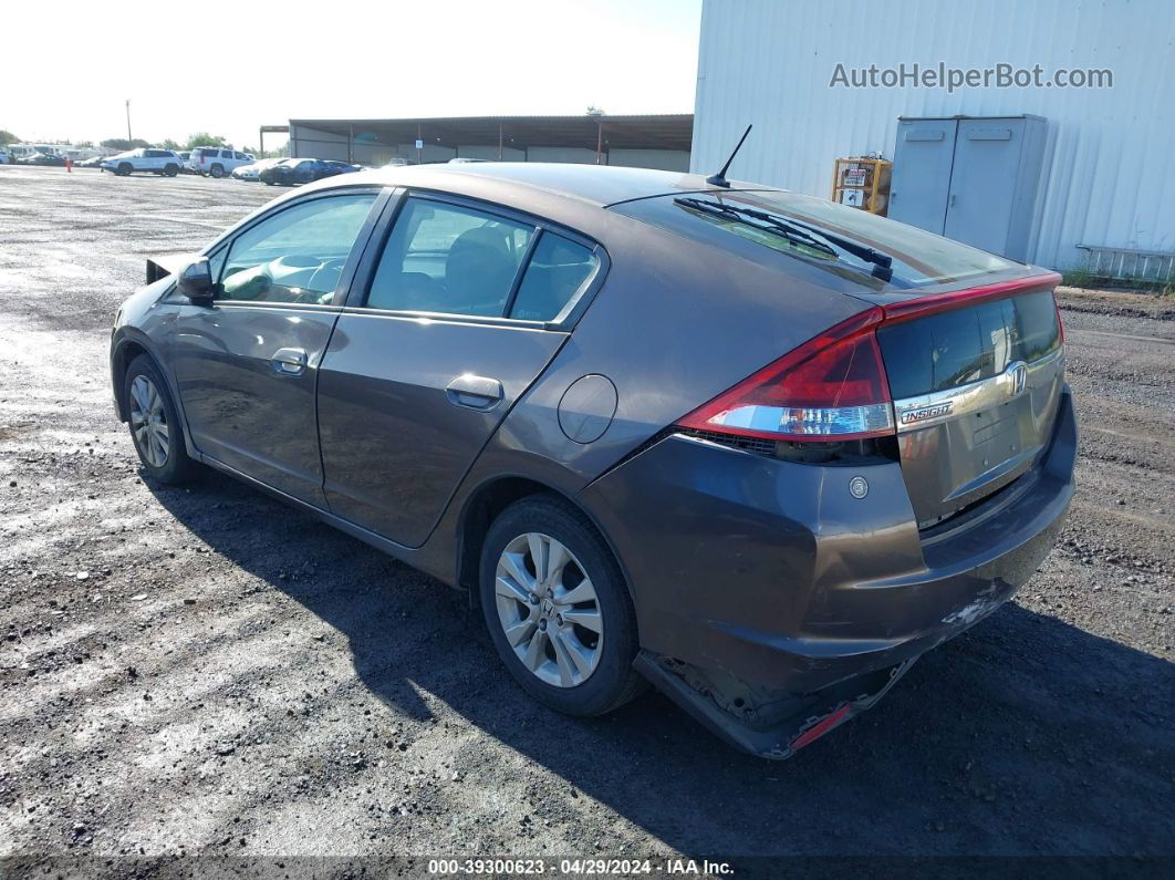 2012 Honda Insight Ex Серый vin: JHMZE2H77CS002969