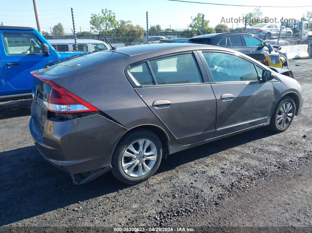 2012 Honda Insight Ex Серый vin: JHMZE2H77CS002969