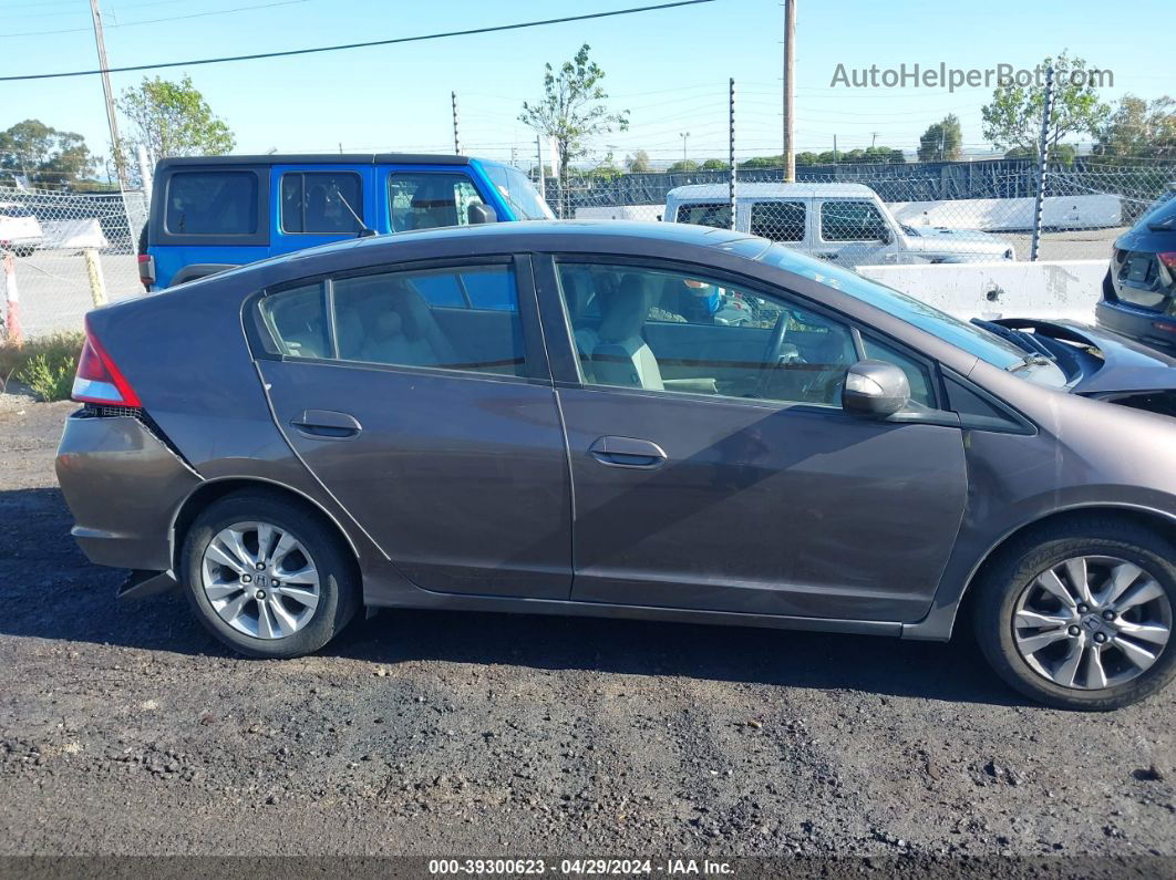 2012 Honda Insight Ex Серый vin: JHMZE2H77CS002969