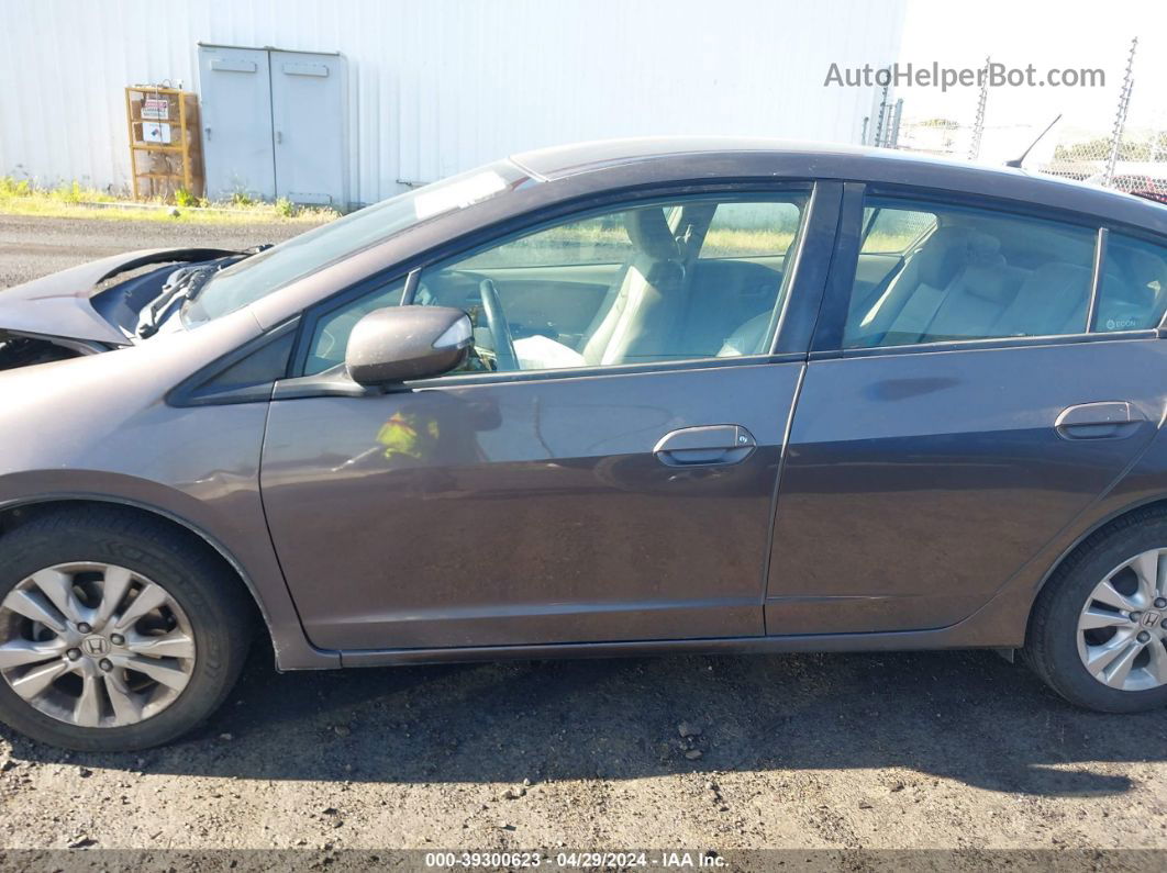 2012 Honda Insight Ex Серый vin: JHMZE2H77CS002969