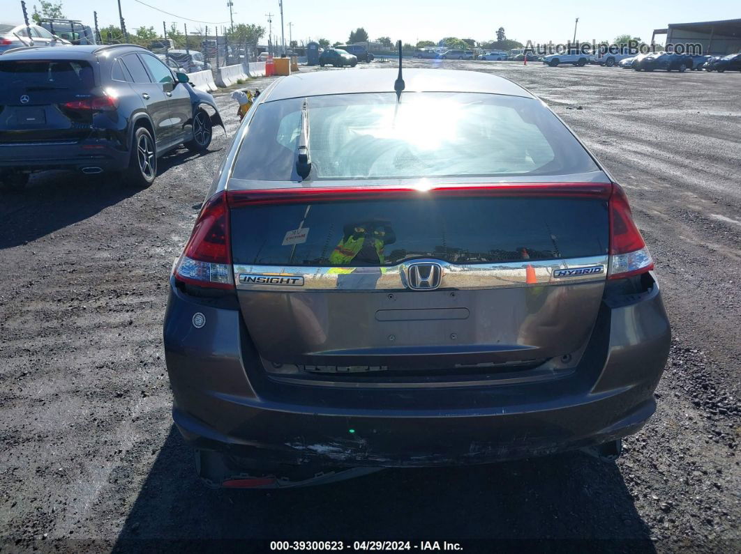 2012 Honda Insight Ex Серый vin: JHMZE2H77CS002969