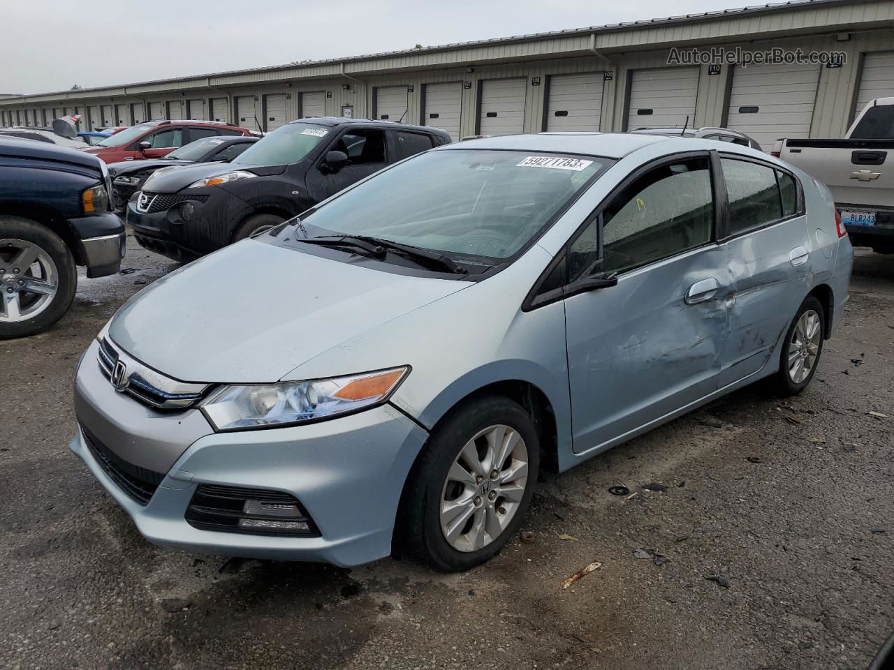 2012 Honda Insight Ex Blue vin: JHMZE2H77CS005760