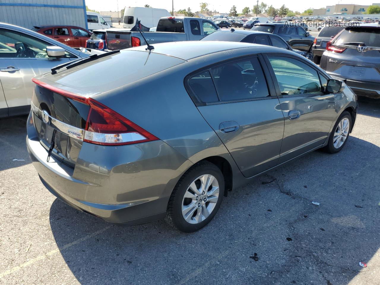 2012 Honda Insight Ex Gray vin: JHMZE2H78CS002060