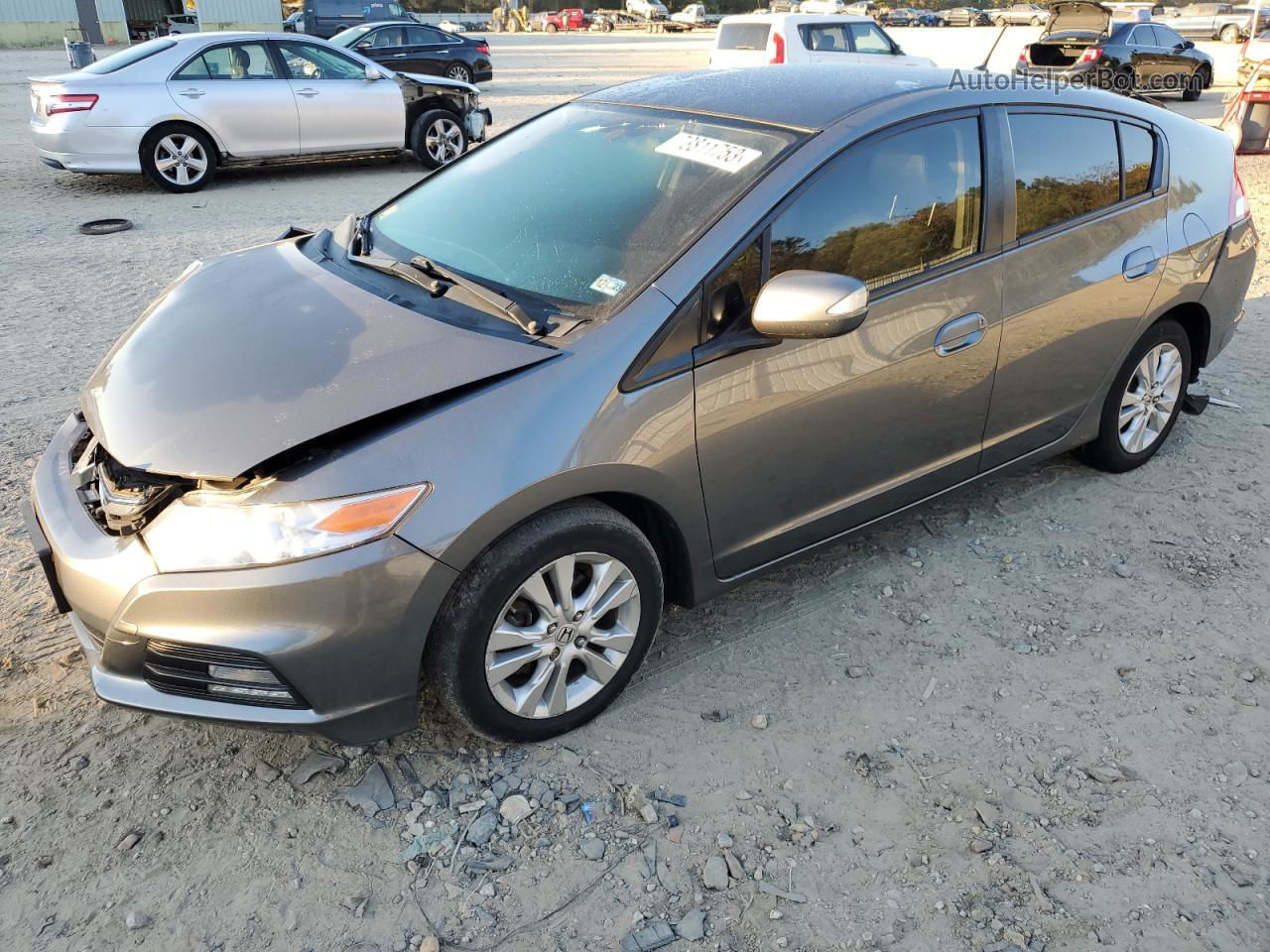 2012 Honda Insight Ex Gray vin: JHMZE2H78CS006349