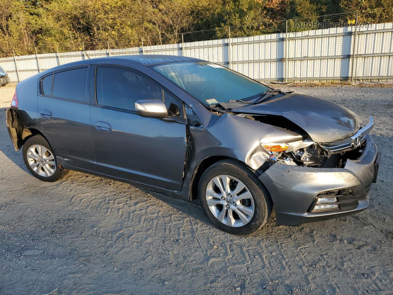 2012 Honda Insight Ex Gray vin: JHMZE2H78CS006349