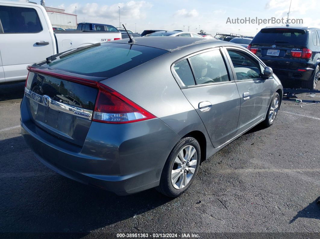 2012 Honda Insight Ex Серый vin: JHMZE2H79CS000513