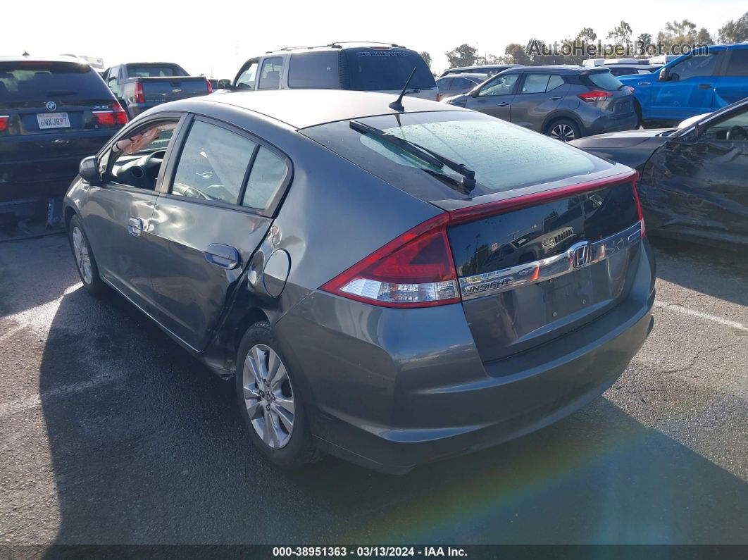 2012 Honda Insight Ex Gray vin: JHMZE2H79CS000513