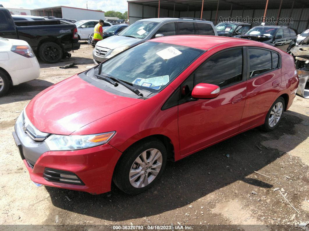 2012 Honda Insight Ex Red vin: JHMZE2H79CS001533