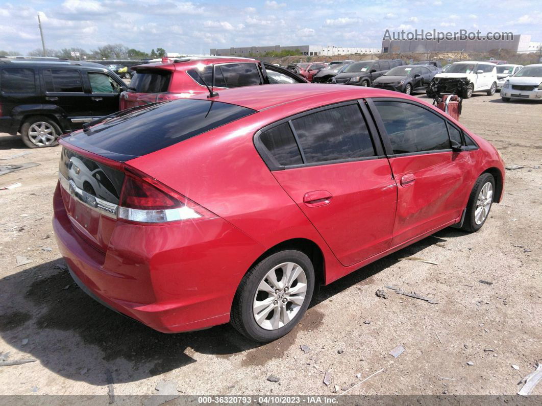 2012 Honda Insight Ex Red vin: JHMZE2H79CS001533