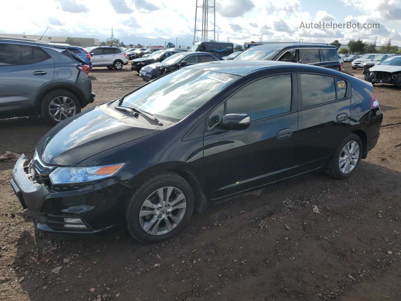 2012 Honda Insight Ex Черный vin: JHMZE2H7XCS000794