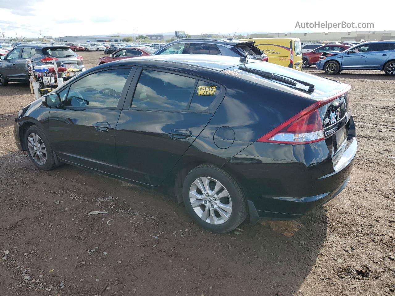 2012 Honda Insight Ex Черный vin: JHMZE2H7XCS000794