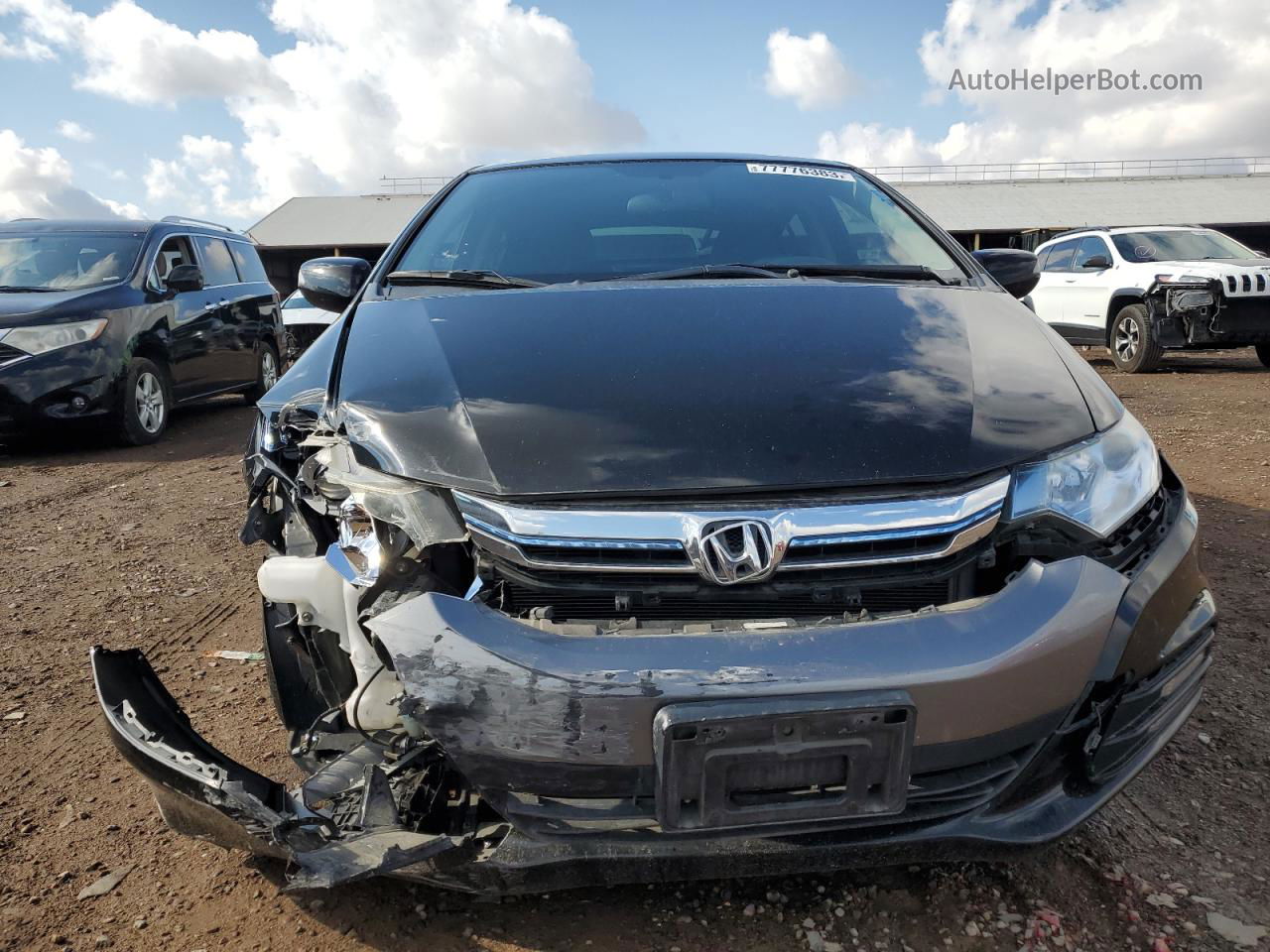 2012 Honda Insight Ex Черный vin: JHMZE2H7XCS000794