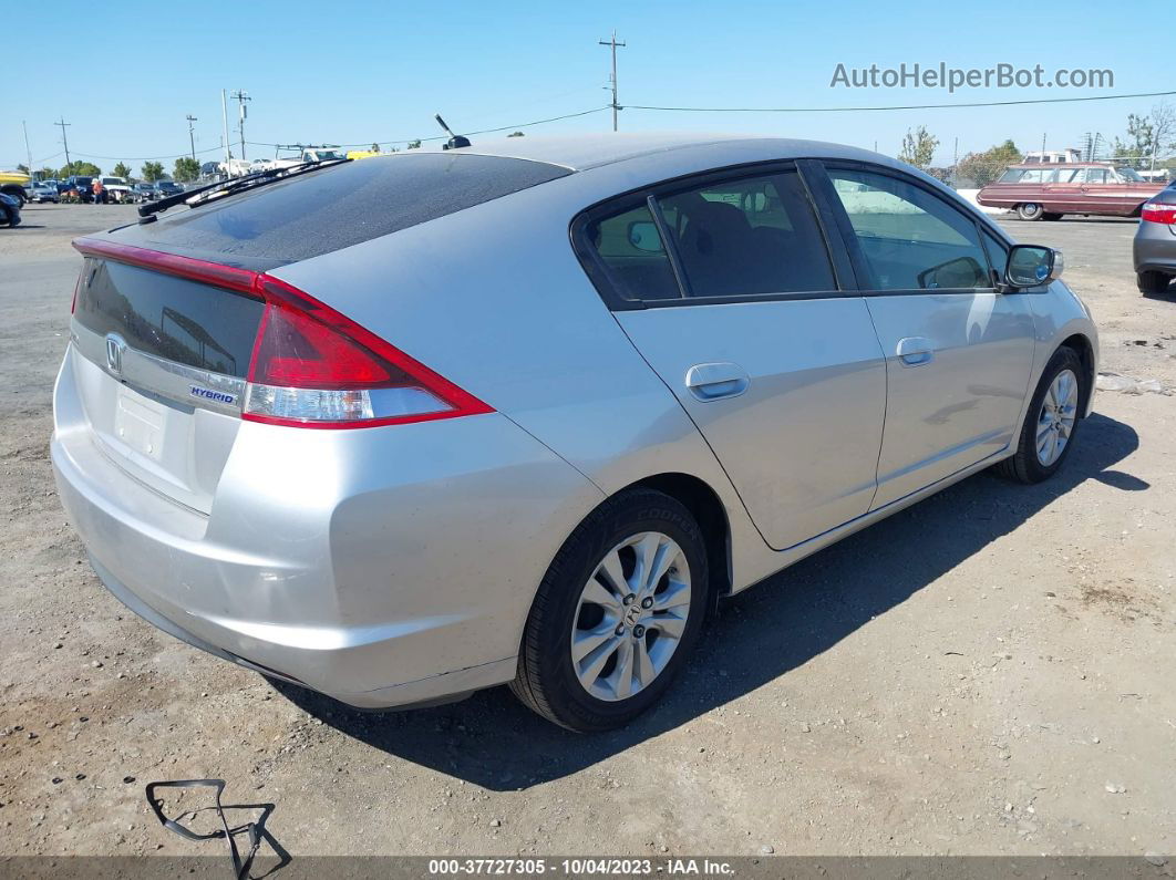 2012 Honda Insight Ex Silver vin: JHMZE2H7XCS000827