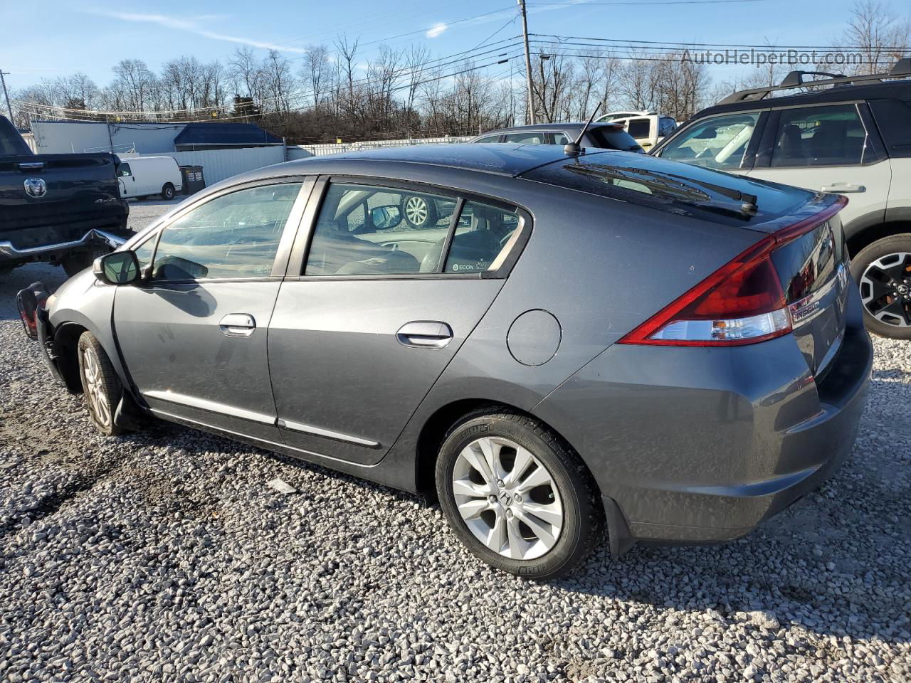 2012 Honda Insight Ex Gray vin: JHMZE2H7XCS001704