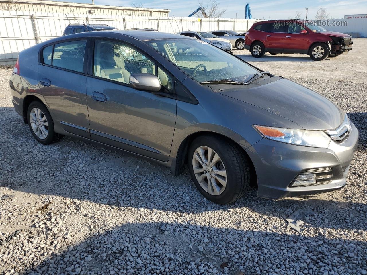 2012 Honda Insight Ex Серый vin: JHMZE2H7XCS001704