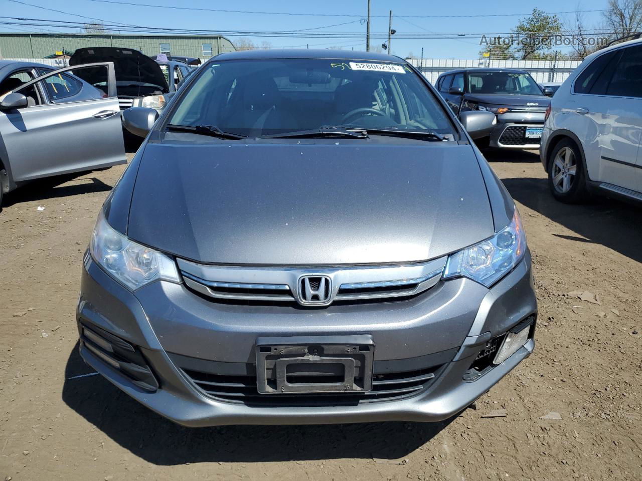 2012 Honda Insight Ex Gray vin: JHMZE2H7XCS003548