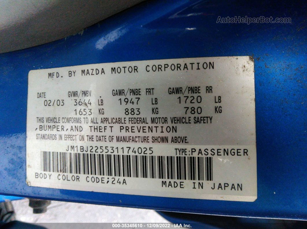 Price & History 2003 Mazda Protege Dx/lx/es 2.0l Dohc Mpfi 16