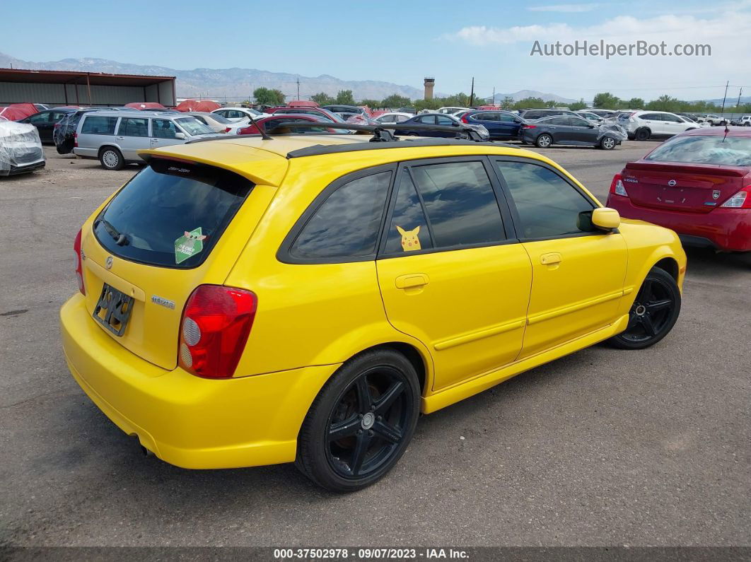 2002 Mazda Protege5   Yellow vin: JM1BJ245021542297