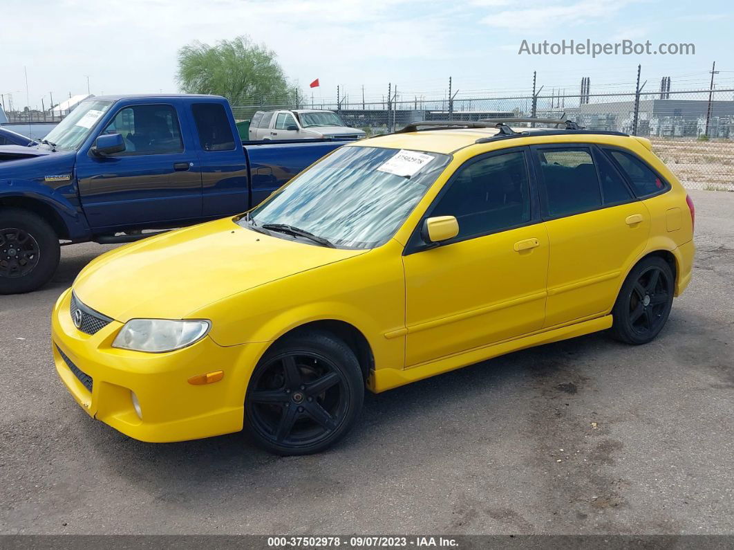 2002 Mazda Protege5   Yellow vin: JM1BJ245021542297