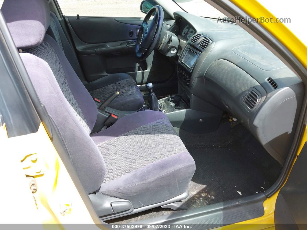 2002 Mazda Protege5   Yellow vin: JM1BJ245021542297