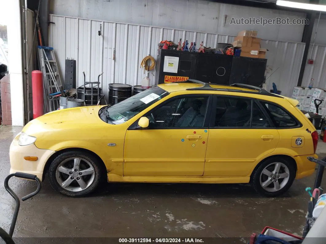 2002 Mazda Protege5   Yellow vin: JM1BJ245021623686