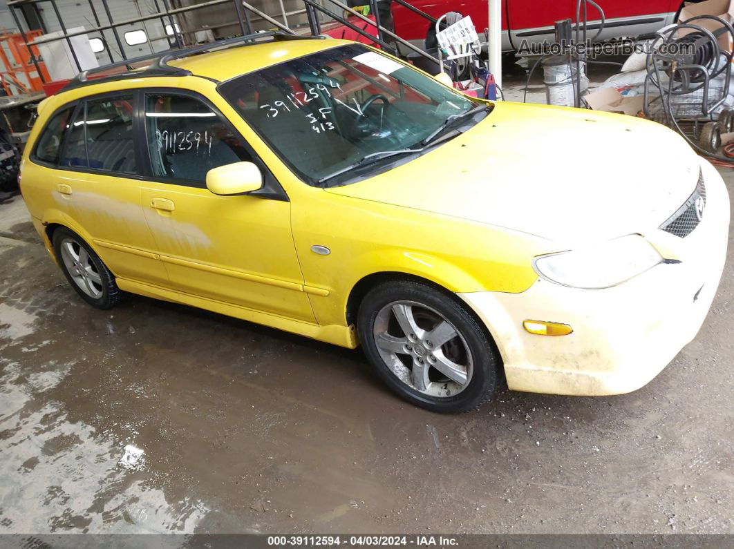 2002 Mazda Protege5   Yellow vin: JM1BJ245021623686