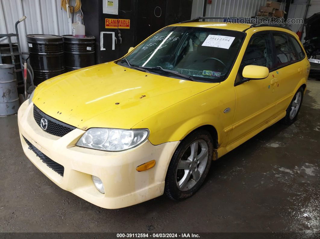 2002 Mazda Protege5   Yellow vin: JM1BJ245021623686